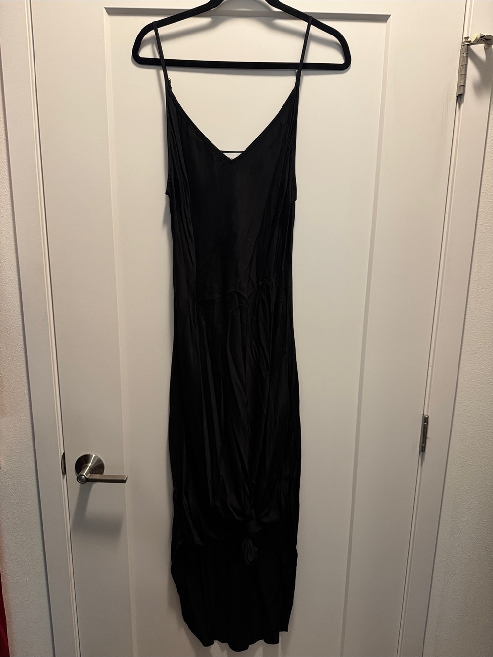 🆕 Bella Dahl Sleek Slip Maxi Dress w Adjustable Spaghetti Straps. XL. NWOT!🔥🖤